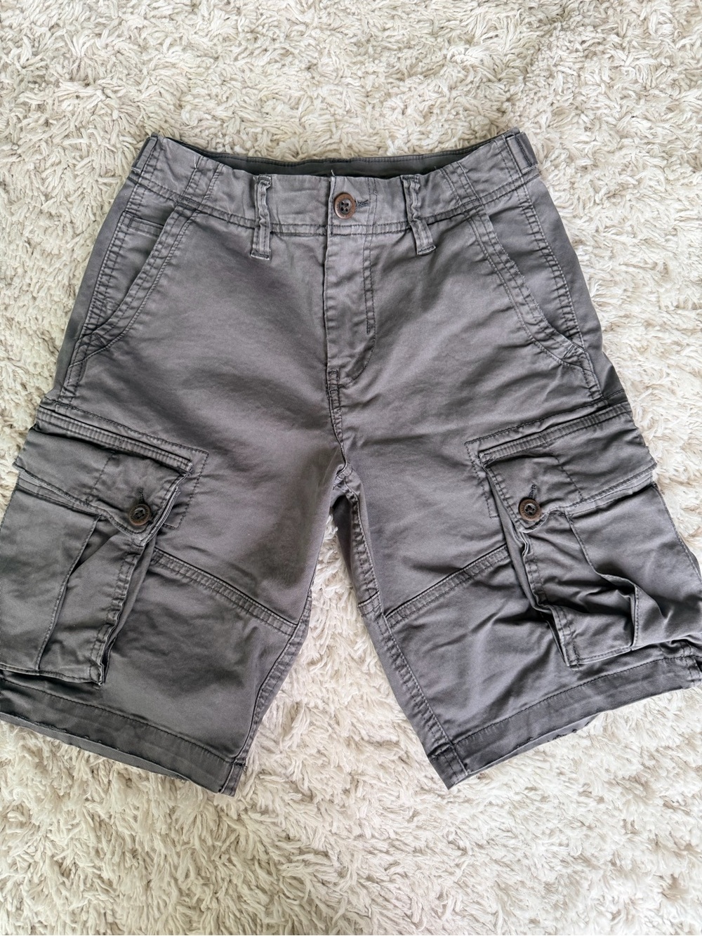 American Eagle Gray Cargo Shorts Utility Pockets - size 26